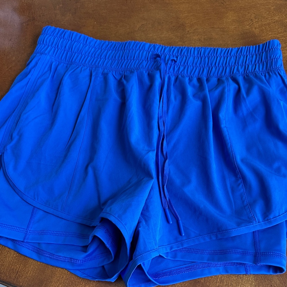 90 Degree By Reflex Vibrant Blue Athletic Shorts